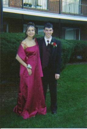 Patrick and friend at Senior Prom